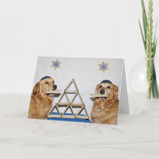 Golden Matzo Fun Pessach Karte (Vorderseite)