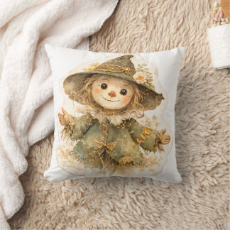 Golden Meadow Fairytale Throw Pillow Kissen