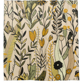 Golden Meadow Harmony Duschvorhang