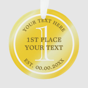 Golden Medal Ornament für den ersten Platz