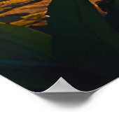 Golden Meditation in the Thai Peaks Poster (Ecke)