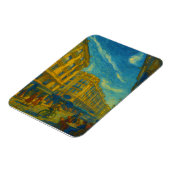 Golden Mediterranean City Vibes - Vibrant Urban Ar Magnet (Linke Seite)