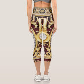 Golden Medusa Gems Capri Leggings (Rückseite)