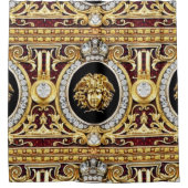 Golden Medusa Gems Duschvorhang (Vorderseite)