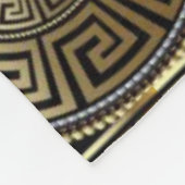 Golden Medusa Geometric Griechischer Key Designer Fleecedecke (Ecke)