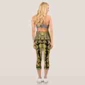 Golden Medusa Klassisches Capri Leggings (Rückseite)