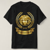 Golden Medusa Personalizable T - Shirt (Design vorne)