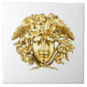 Golden Medusa Wall Tile Fliese (Vorderseite)