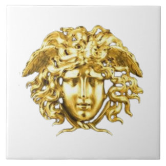 Golden Medusa Wall Tile Fliese