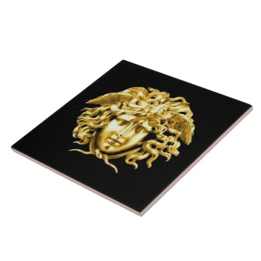 Golden Medusa Wall Tile Fliese (Seite)