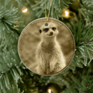 Golden Meerkat 2022 Coin, Weihnachtsschmuck