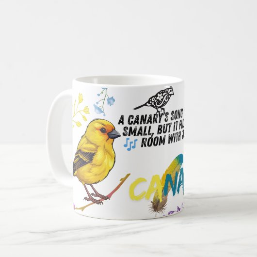 Golden Melody Canary Tasse (Vorderseite Links)