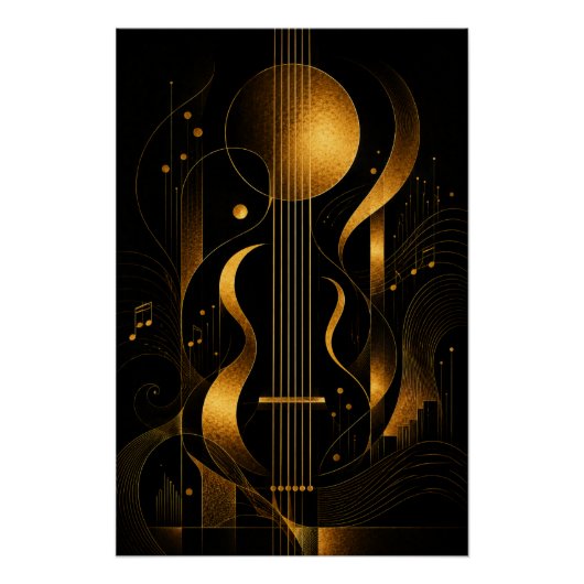 Golden Melody Kunstposter Poster (Vorderseite)