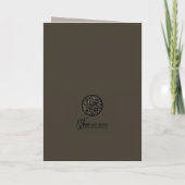 Golden Memories 5 x 7 Dankeskarte (Rückseite)