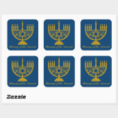 Golden Menorah Sticker (Blatt)