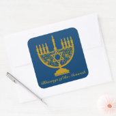 Golden Menorah Sticker (Umschlag)