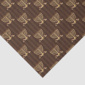 Golden Menorah Vertikale Streifen Seidenpapier (Ausschnitt)