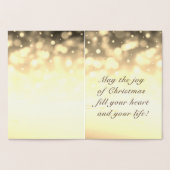 Golden Meran Weihnachten Urlaub Folienkarte (Innenseite)