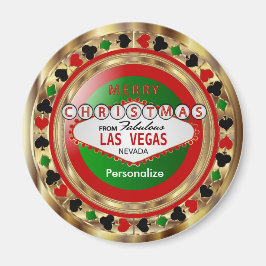 Golden Mercury Las Vegas Style Magnet