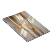 Golden Meridian – Minimalist Gold Architectural Lu Notizblock (Rechte Seite)