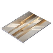 Golden Meridian – Minimalist Gold Architectural Lu Notizblock (Linke Seite)