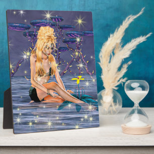 Golden Mermaid Fotoplatte