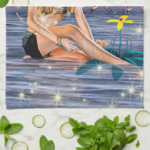 Golden Mermaid Handtuch (Gefaltet)