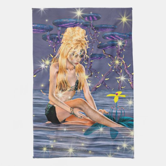 Golden Mermaid Handtuch (Vertikal)