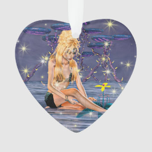 Golden Mermaid Ornament
