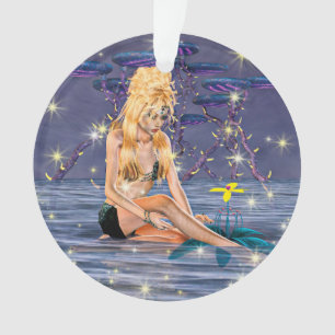 Golden Mermaid Ornament