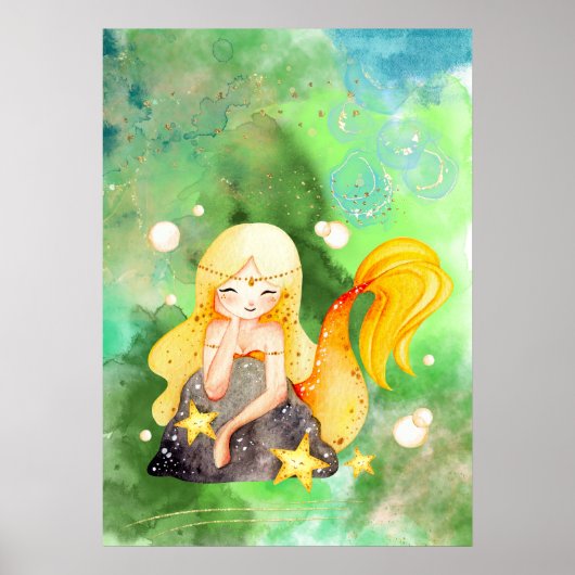 Golden Mermaid Poster (Vorne)