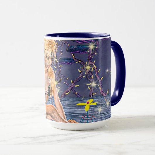 Golden Mermaid Tasse (VorderseiteRechts)