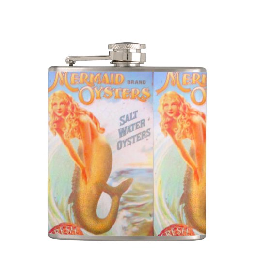Golden Mermaids angesagter Kolben Flachmann (Vorderseite)