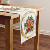 Golden Merry Christmas Table Runner Mittelgroßer Tischläufer (Beispiel)