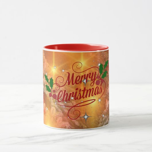 Golden Merry Christmas Tasse (Zentrum)