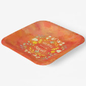 GOLDEN MERRY UND BRIGHT personalisiert Pappteller (Gewinkelt)