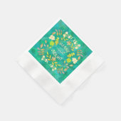 GOLDEN MERRY UND BRIGHT personalisiert Serviette (Ecke)