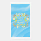 GOLDEN MERRY UND BRIGHT personalisiert Serviette (Vorderseite)