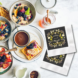 GOLDEN MERRY UND BRIGHT personalisiert Serviette