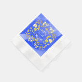 GOLDEN MERRY UND BRIGHT personalisiert Serviette (Ecke)