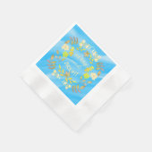 GOLDEN MERRY UND BRIGHT personalisiert Serviette (Ecke)