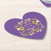 GOLDEN MERRY UND BRIGHT personalisiert Untersetzer (angewinkelt)