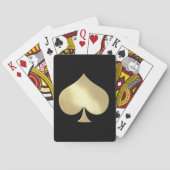 Golden Metal Spade Poker Spielkarten (Rückseite)