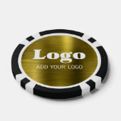 Golden Metal Style Custom Business Logo Casino Pokerchips (Einzeln)