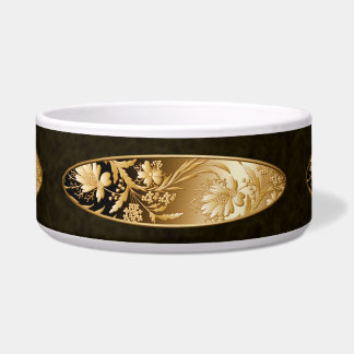Golden Metallic Blume Napf