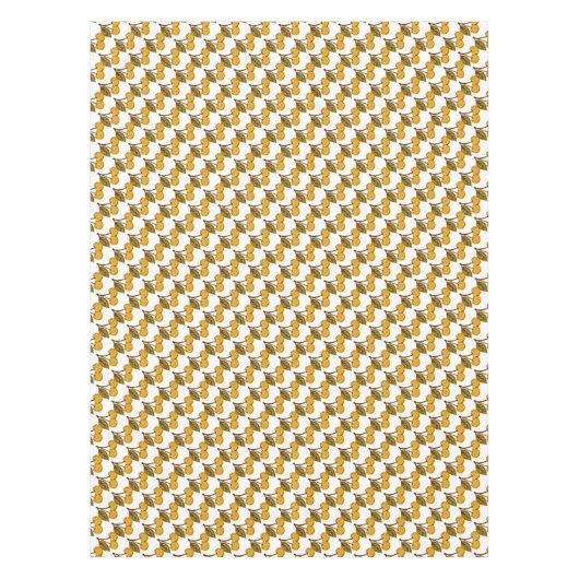 Golden Metallic Cherries Pattern Tischdecke (Vorderseite)