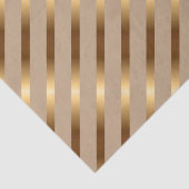 Golden Metallic Diagonal Stripes Seidenpapier (Ausschnitt)