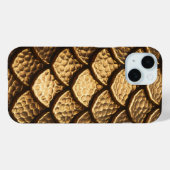 Golden Metallic Dragon Scales Case-Mate iPhone Hülle (Rückseite (Horizontal))