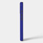 Golden Metallic Outline of a Longboat Phone Cover (Rückseite / Links)