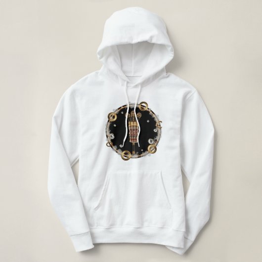 Golden Mic Bouquet Hoodie 🎤 💎 (Design vorne)